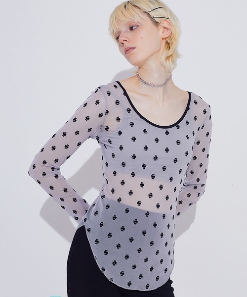 SWAN LAKE U-NECK TOP/スワンレイク Uネックトップ（Tシャツ