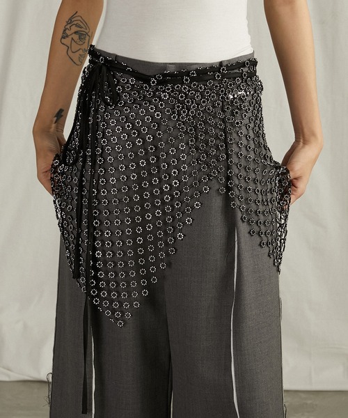 スパークルラップスカート / Sequined Wrap Skirt