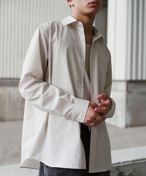 WYM LIDNM（ウィム バイ リドム）の「MICRO SPAN BASIC DRESS SHIRT