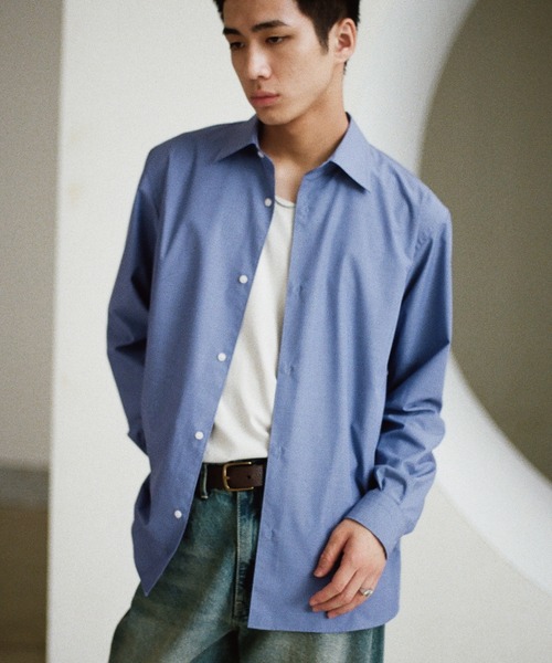 WYM LIDNM（ウィム バイ リドム）の「MICRO SPAN BASIC DRESS SHIRT