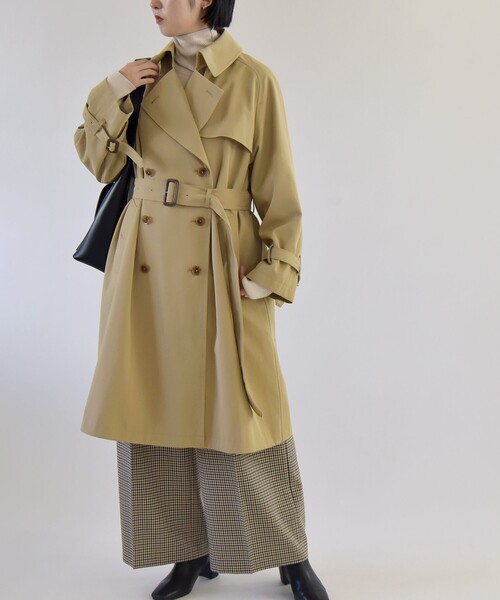 quaranciel:〈洗濯機可能〉ハンサム トレンチ コート（トレンチコート