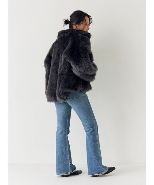 セール】ボリュームデザインファーコート（ダウンジャケット/コート