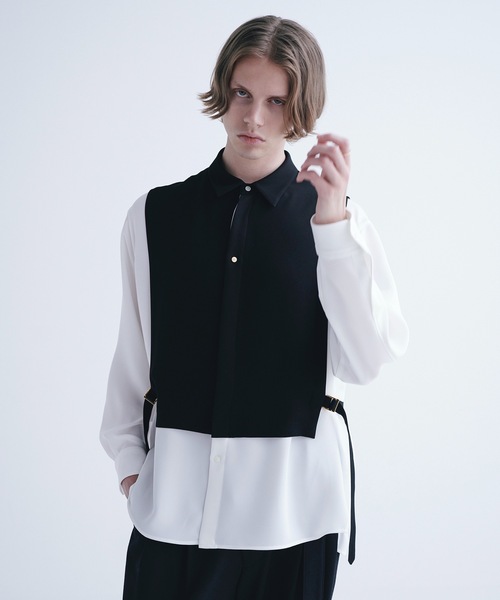 CULLNI（クルニ）の「21-AW-016 レイヤードベルトシャツ（シャツ