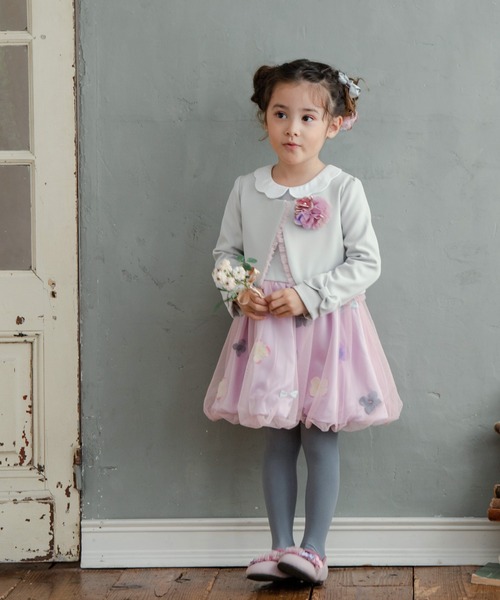 お花とリボンのフォーマルセットアップ(3点セット)（スーツセット