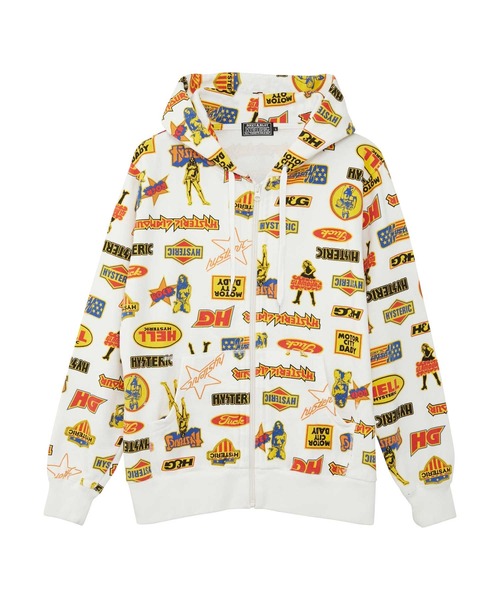 HYSTERIC GLAMOUR（ヒステリックグラマー）の「ROCK CITY柄 パーカー