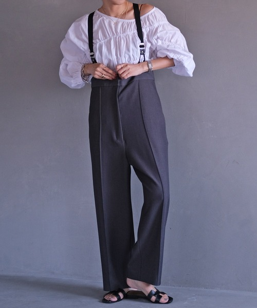 ストラップワイドパンツ（その他パンツ）｜AKTE（アクテ）の