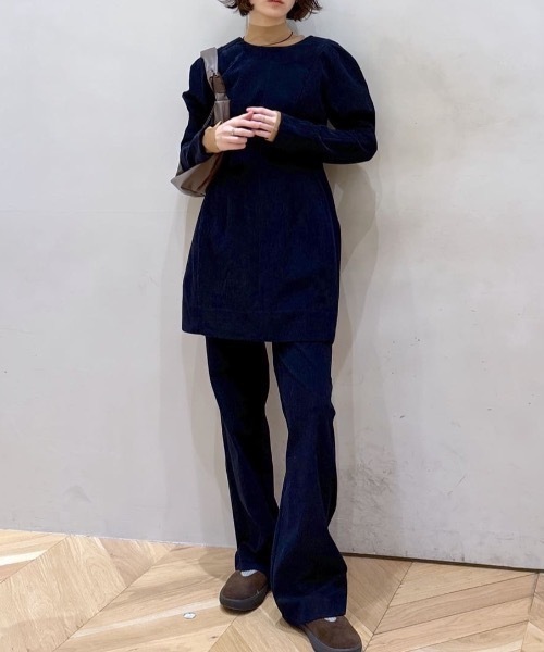 セール】コーデュロイフォルムミニワンピース（ワンピース