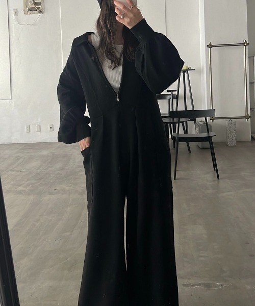 WILLFULLY（ウィルフリー）の「volume sleeve zip comfortable knit