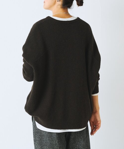 セール】ヤク混ワイドニットプルオーバー（ニット/セーター