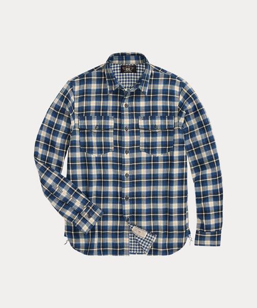 RRL（ダブル アール エル）の「チェック ダブルフェイスド ワーク