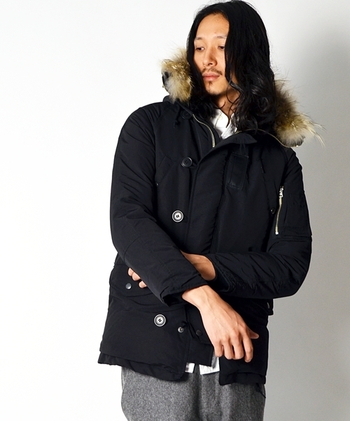 ALPHA×SHIPS GENERAL SUPPLY N-3BダウンジャケットM