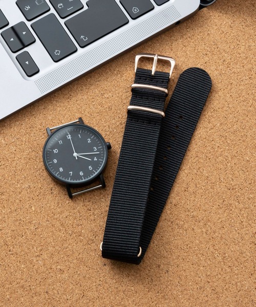 セール】腕時計用交換ベルト NATOタイプ 単色カラー ベルト ナイロン