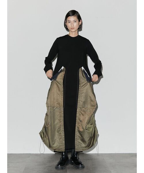 UN3D.（アンスリード）の「MA-1ディテールワンピース（ワンピース