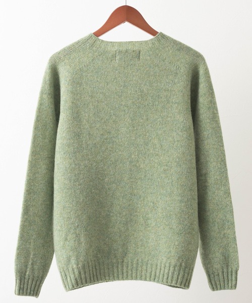 新品 Harley of Scotland クルーネックセーター36 カーキ Harley of