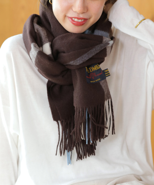 セール】《追加》【TWEEDMILL/ツイードミル】 チェックストール