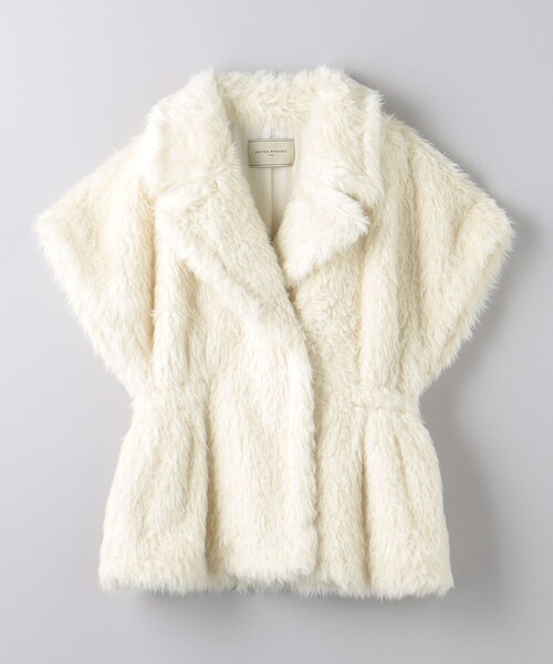 着用回数2回】UNITED ARROWS ボア ハーフスリーブ ベスト ボア ハーフ