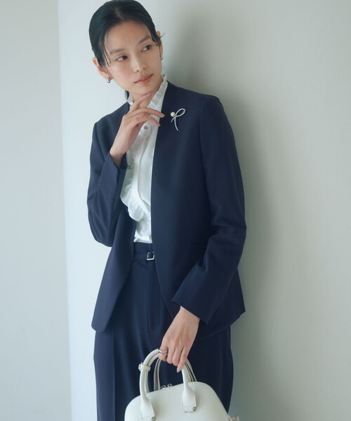 セール】［size SHORTあり］パウドレ ノーラペル ジャケット