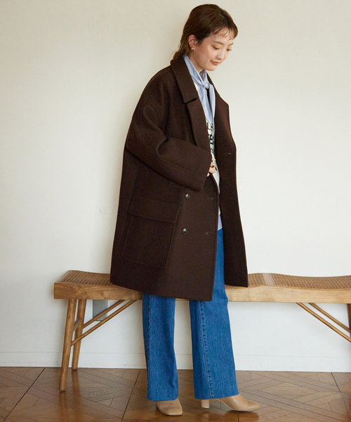 SLOBE IENA（スローブイエナ）の「T/WメルトンビックPコート