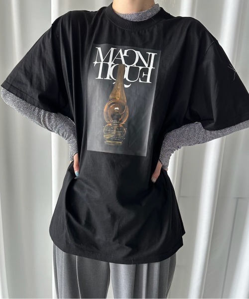 セール】UND MAGNITIQUE GLITTER INNER SET TOP（Tシャツ/カットソー