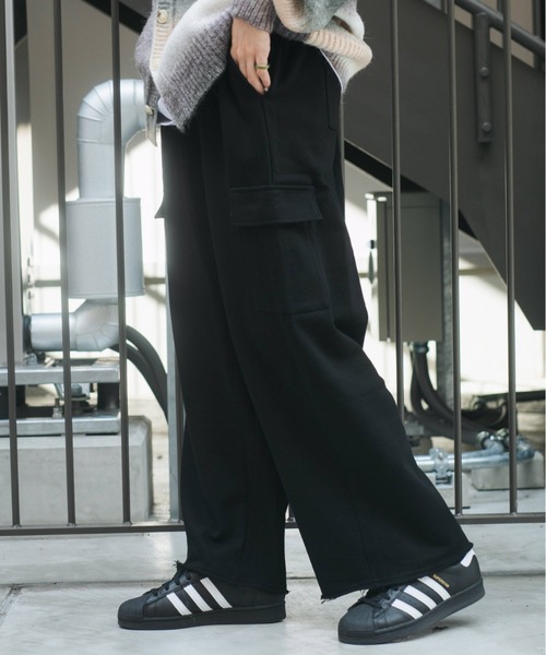 スウェットワイドカーゴパンツ（スウェットパンツ）｜BROKEN BASE