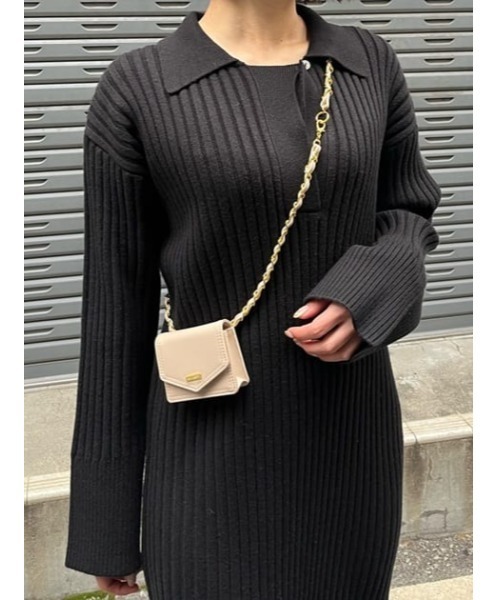 MOUSSY（マウジー）の「CHAIN BELT MINI バッグ（ショルダーバッグ