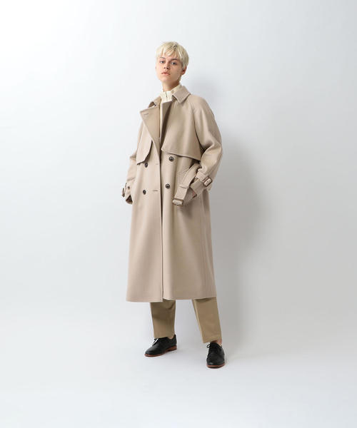 steven alan ウールメルトン トレンチコート Sサイズ steven alan