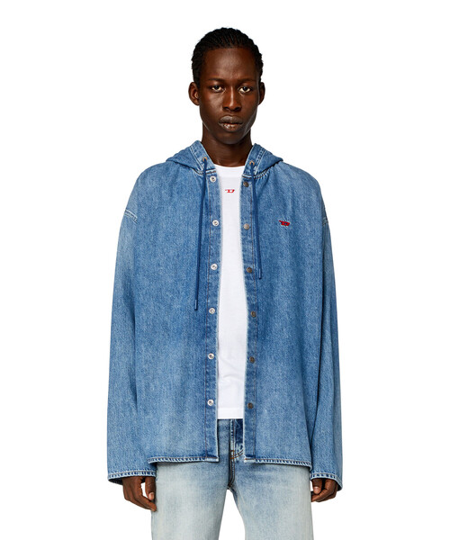 メンズ シャツ デニム D-DEWNY-HOOD（シャツ/ブラウス）｜DIESEL