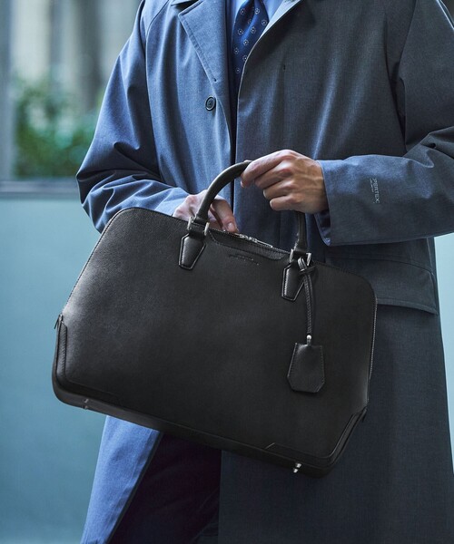 エンボス レザー ブリーフケース ビジネスバッグ（ビジネスバッグ