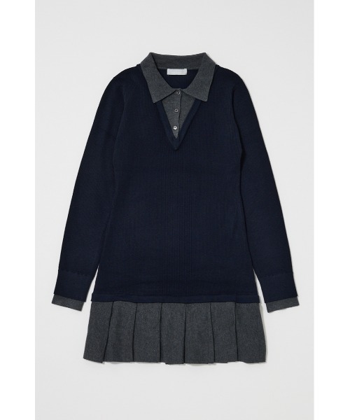 セール】LAYERED KNIT ミニドレス（ワンピース）｜MOUSSY（マウジー