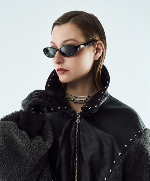 seyto（セイト）の「Boa studs blouson / ボアスタッズブルゾン