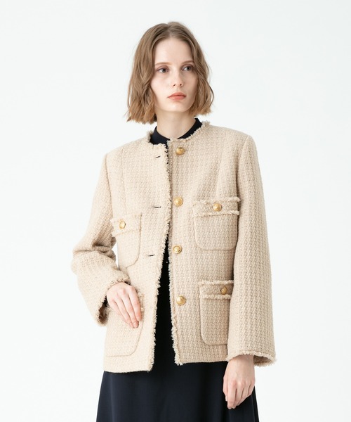 allureville（アルアバイル）の「ロービングツイードショートコート