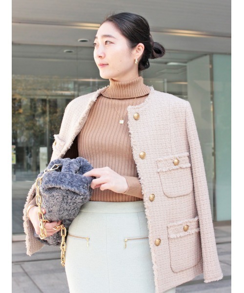 allureville（アルアバイル）の「ロービングツイードショートコート