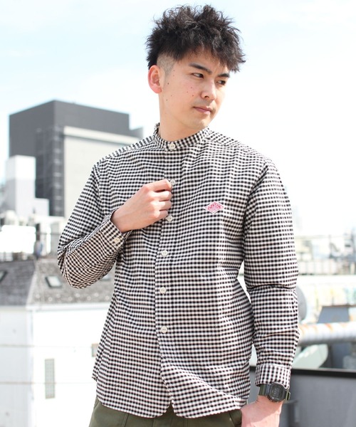 DANTON（ダントン）の「DANTON/ダントン バンドカラーシャツロング