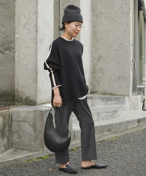 AP STUDIO（エーピーストゥディオ）の「ラインニットプルオーバー