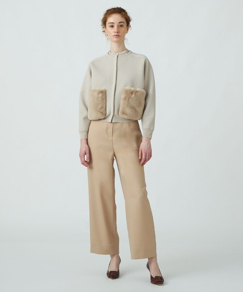 BALLSEY（ボールジィ）の「ウールポリエステルミラノリブ ファー