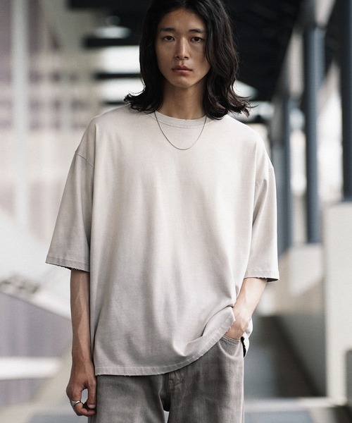 WYM LIDNM（ウィム バイ リドム）の「VINTAGE FADED GRADATION TEE（T