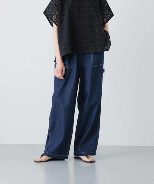 かぐれ（カグレ）の「コットンリネンデニムペインターパンツ（デニム