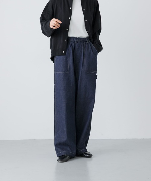 かぐれ（カグレ）の「コットンリネンデニムペインターパンツ（デニム