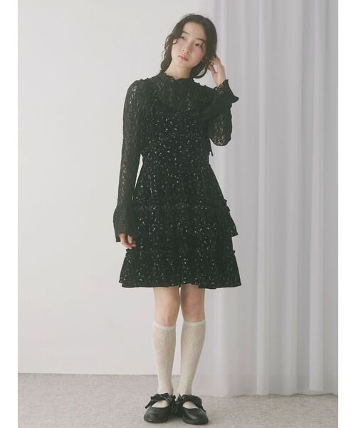 merry jenny（メリージェニー）の「コルセットベロアフレアミニ