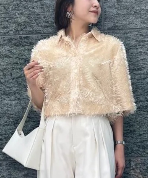 セール】シャギージャガードシャツ（シャツ/ブラウス）｜anuans（ア