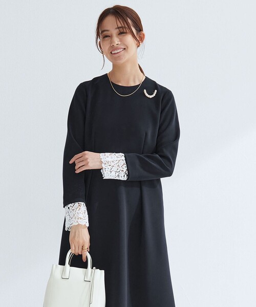 セール】［size SHORTあり］ソデレース 2WAY ワンピース（ワンピース