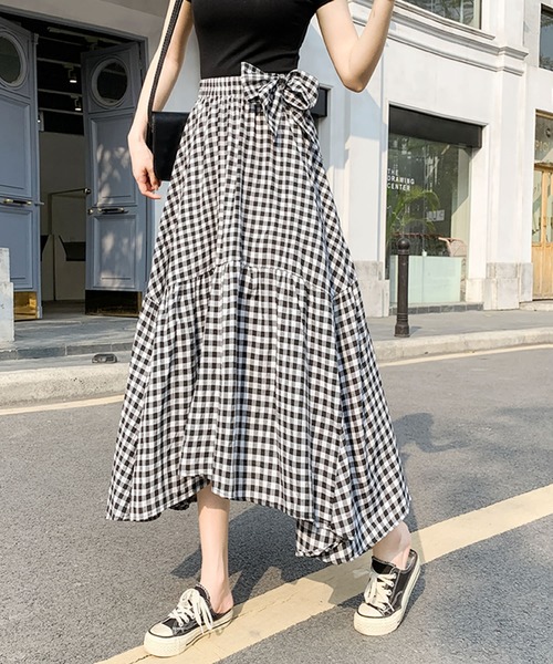 Primazel（プリマゼル）の「ギンガムチェックロングスカート（スカート