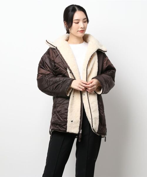 CASA FLINE（カーサフライン）の「ステンカラーボアリバーシブルJK