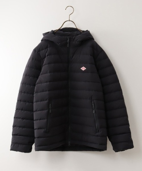 DANTON/ダントン] 2WAYストレッチナイロン フードダウンジャケット