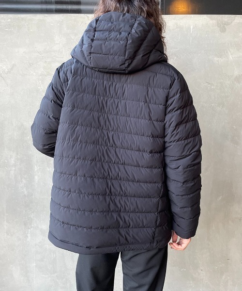 DANTON/ダントン] 2WAYストレッチナイロン フードダウンジャケット