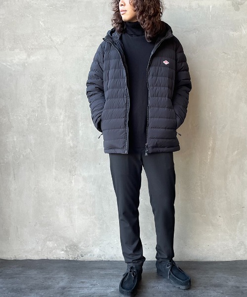 DANTON/ダントン] 2WAYストレッチナイロン フードダウンジャケット