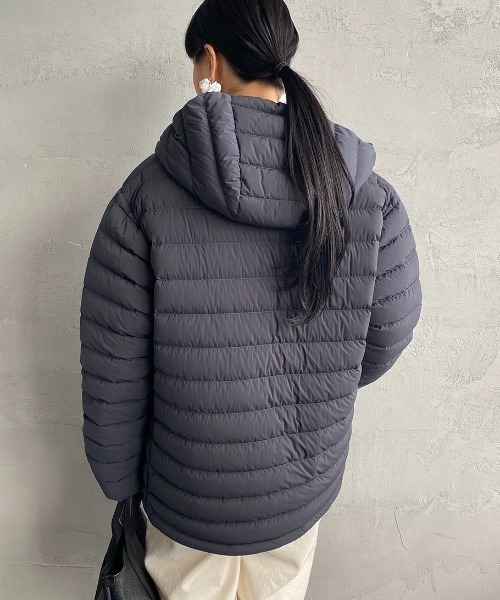 DANTON/ダントン] 2WAYストレッチナイロン フードダウンジャケット