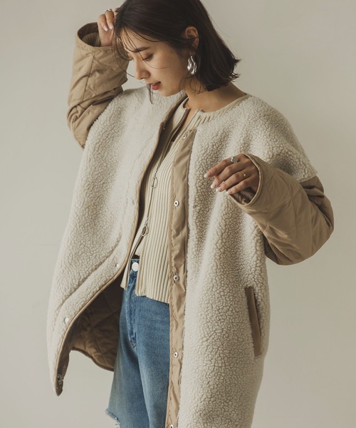 rectangle（レクタングル）の「ボア×キルティングリバーシブルコート