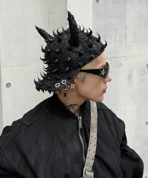 UNIZ】Demon Venom Cap / 【ユニズ】ツノ付きデニムキャップ（キャップ