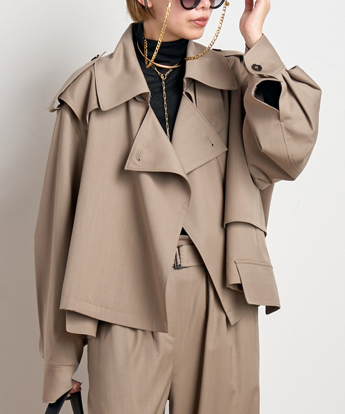 MINITZ/ミニッツ】別注SHORT TRENCH JACKET（トレンチコート）｜MINITZ